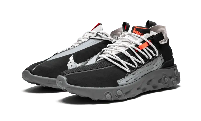 Nike React Low WR ISPA Black Metallic Silver