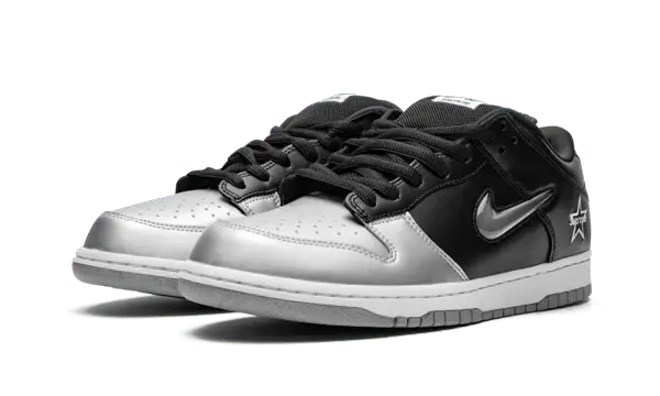 Nike SB Dunk Low Supreme Jewel Swoosh Silver - CK3480-001
