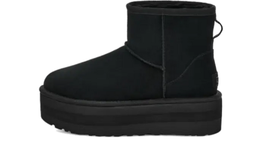 Classic Mini Platform Boot Black (W) - MTHOR SHOP