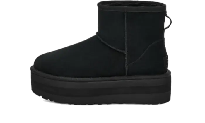 Classic Mini Platform Boot Black (W) - MTHOR SHOP